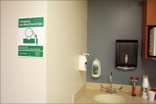 Eye Wash Station at UNMH